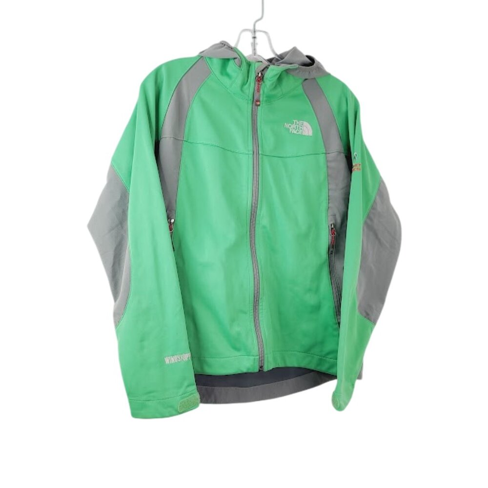 The North Face Women's Green Gray Summit Series Soft Shell Snow Hiking Jacket M